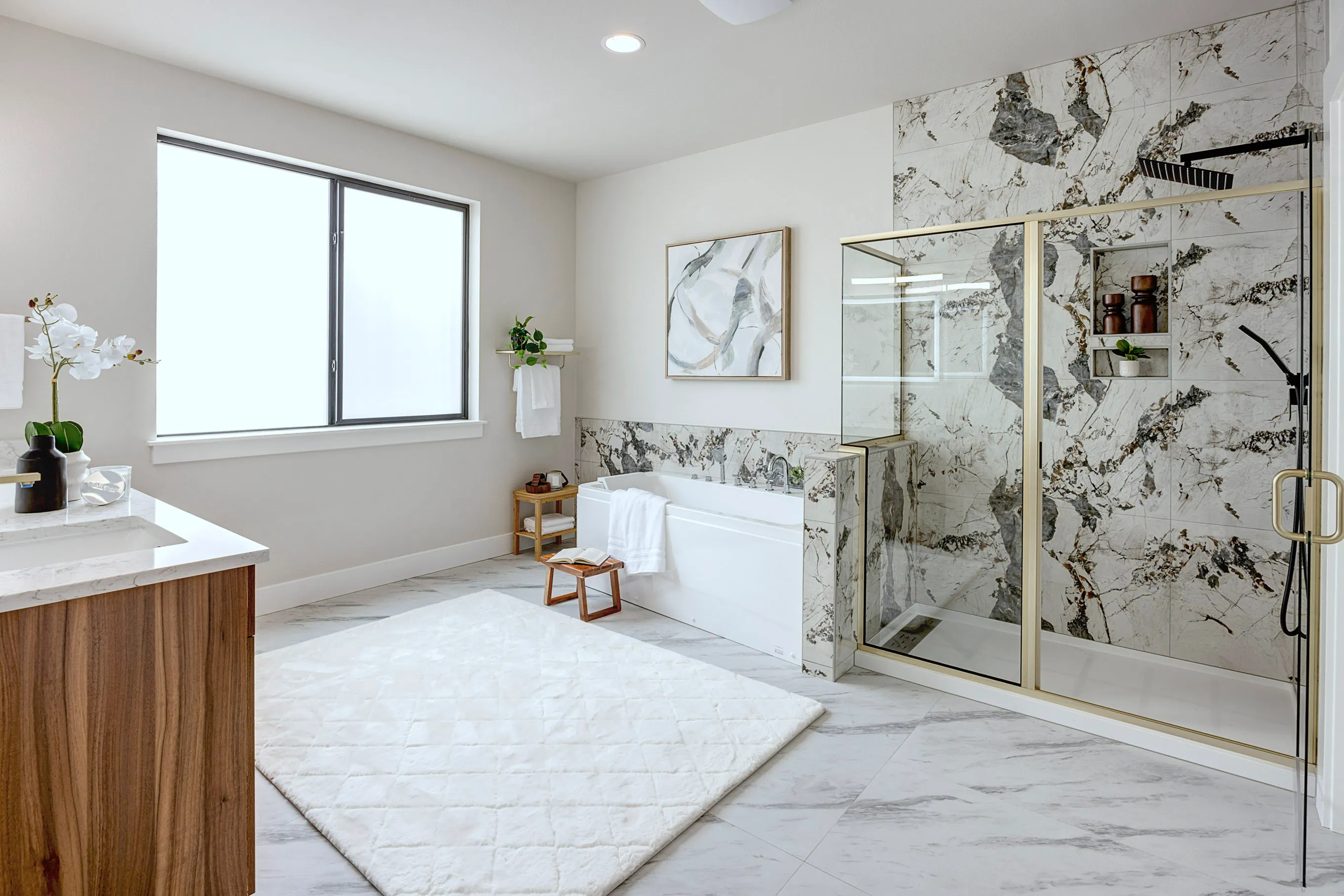 Designer Jetted Tub in Primary Baths